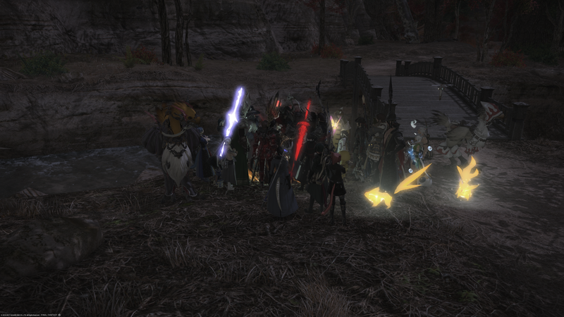 By the time I got to the NPC for the quest it was just a desperate mob.